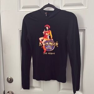 Hard Rock Las Vegas black light hoodie size medium